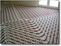 Pose de plancher chauffant